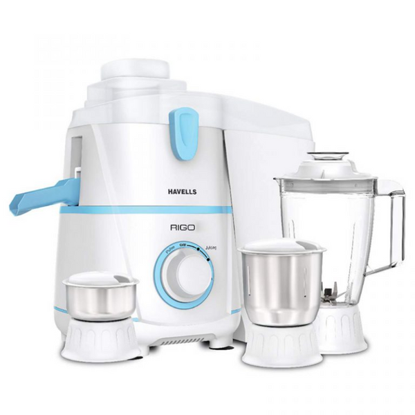 Havells JMG RIGO, 500 Watts Jars Juicer Mixer Grinder (White)