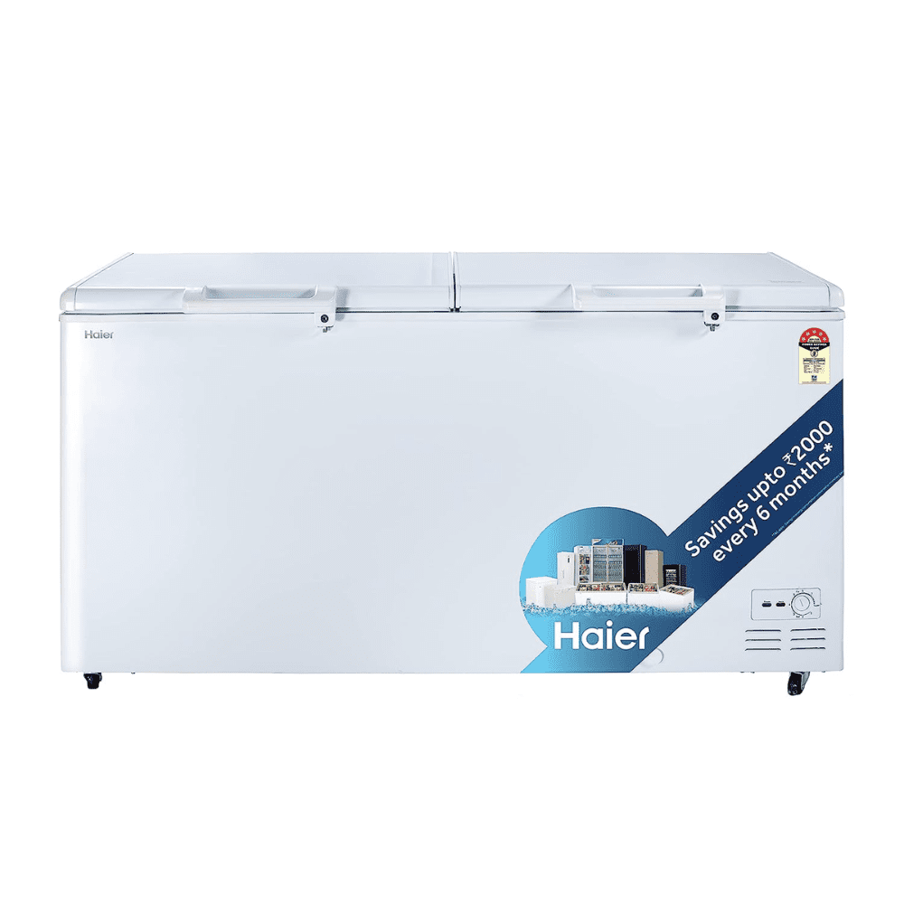 Haier HFC-588DM5, 524 Ltrs hard Top chest Double Door Deep Freezer