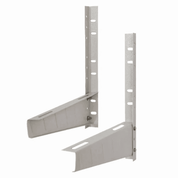 Hitachi Ryoku Outdoor Carbon Steel AC Stand with Shelf Bracket, White