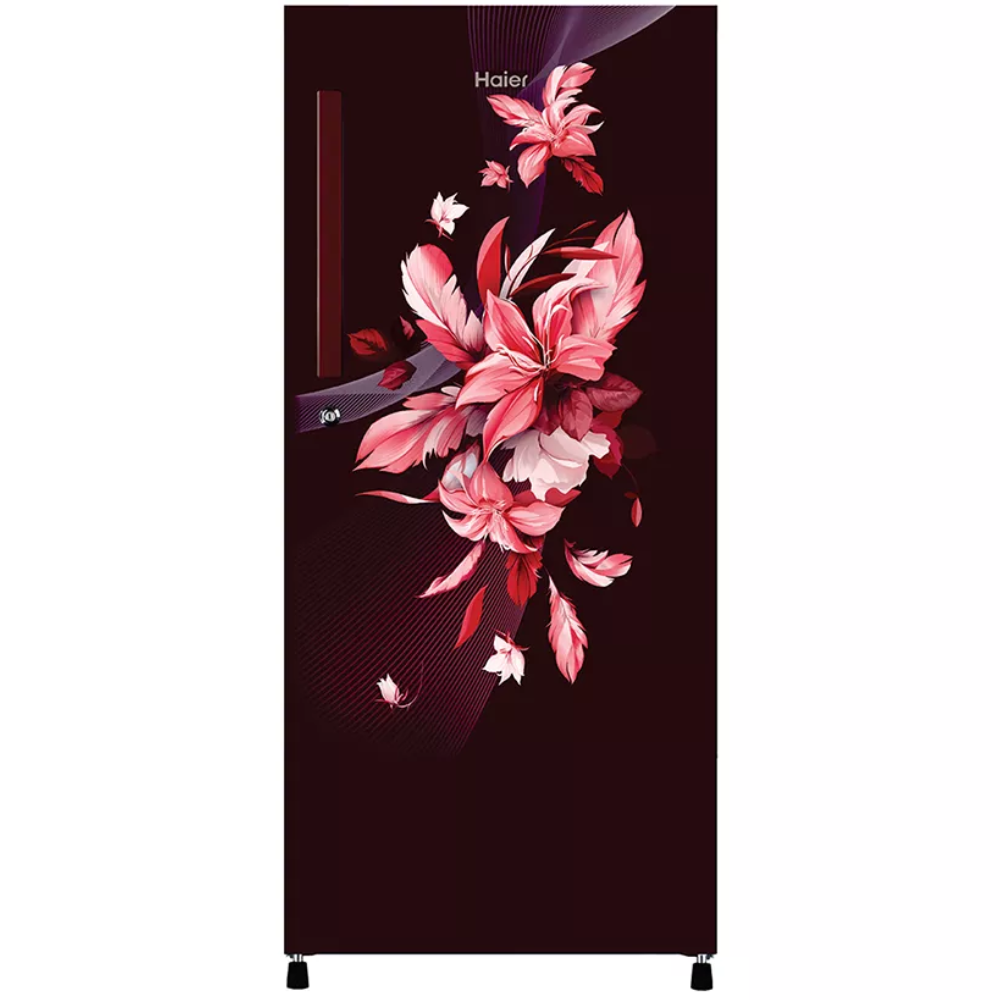 Haier 190L 3 Star Inverter Single Door Fridge Red Wine (HRD