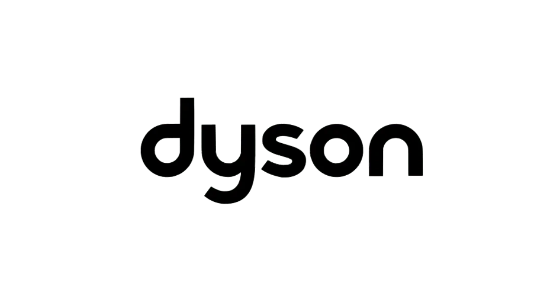 Black Dyson logo text on a transparent background