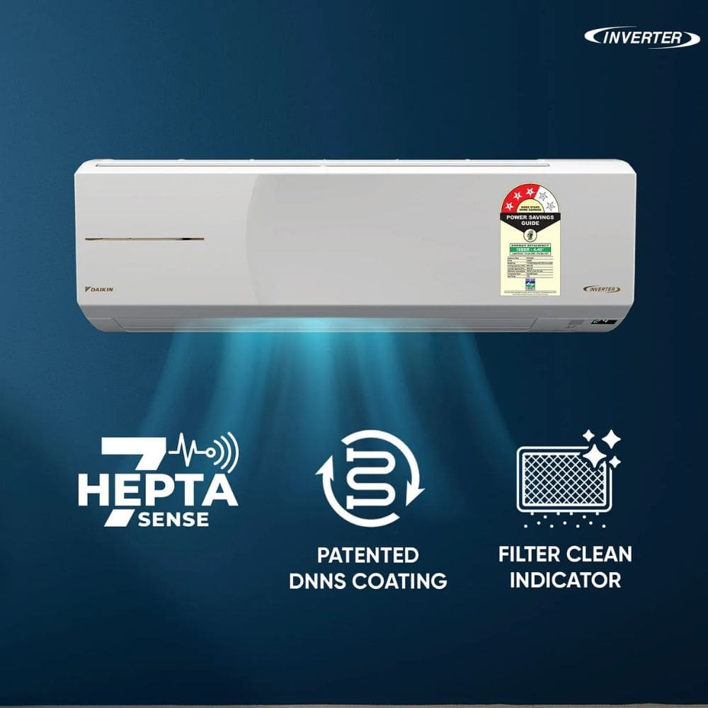 Daikin 1.8 Ton 3 Star Hot & Cold Inverter Split AC (FTHT60XV16UAA