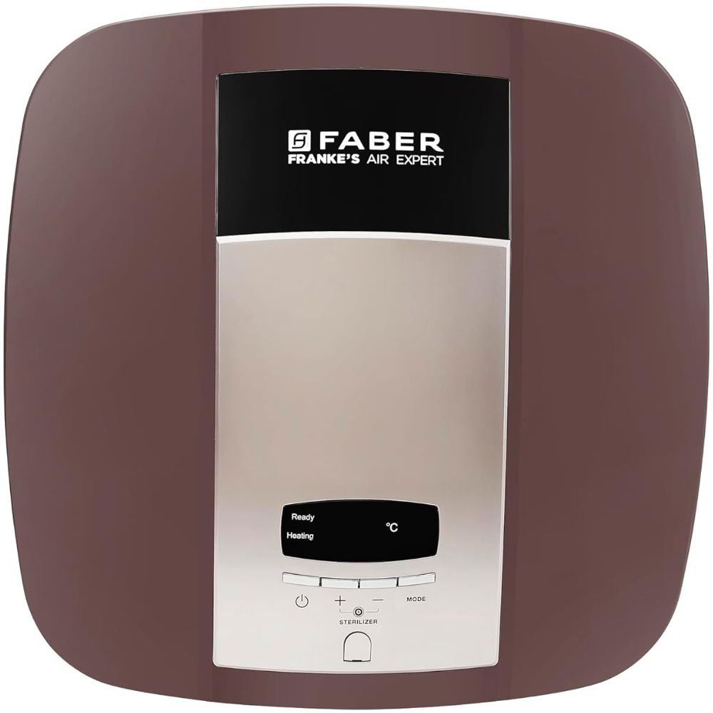 Faber 15 Ltrs Vertical Storage Wall Mounting Water Heater Geyser (CYRUS DG 15l, White)