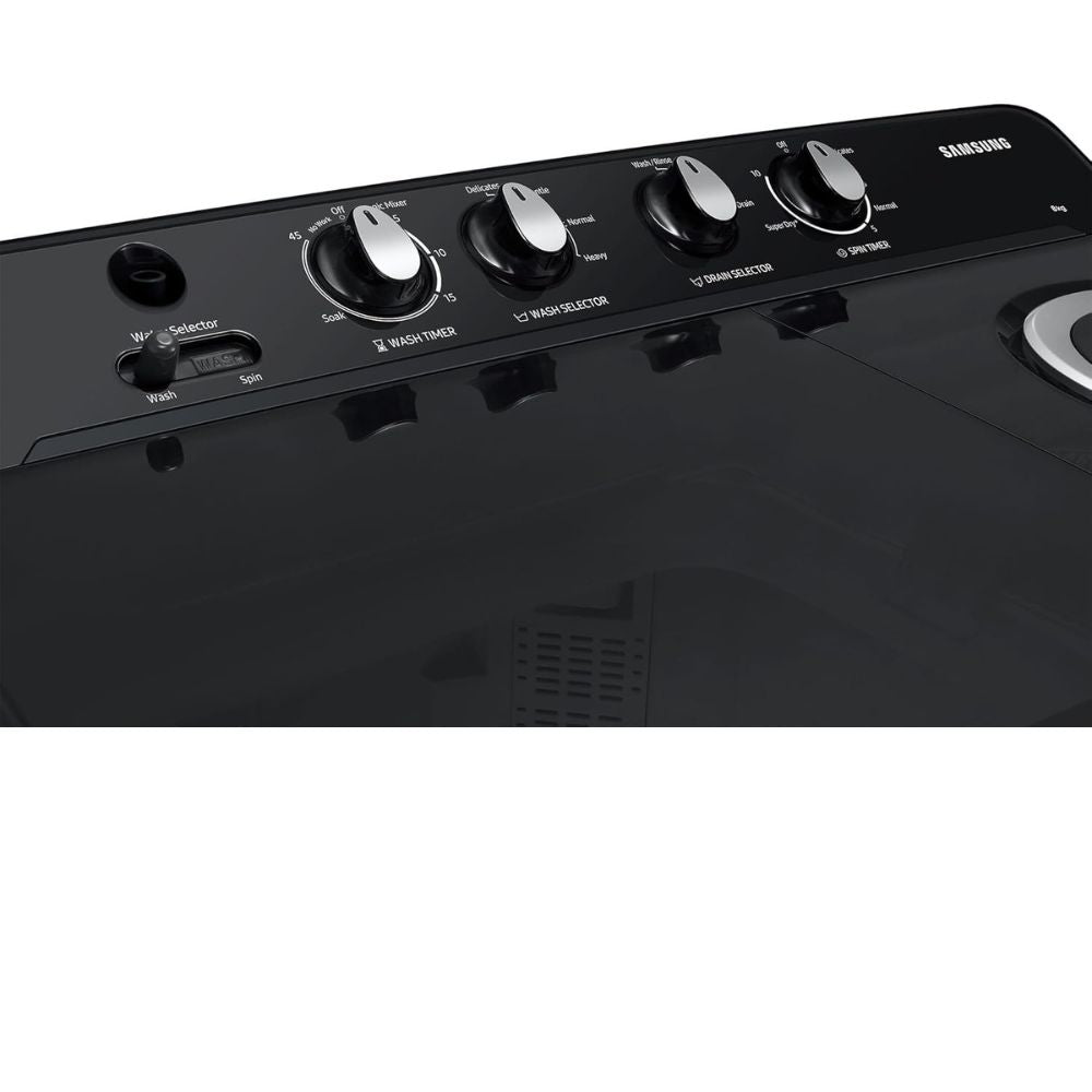 Samsung 8 Kg 5 Star Semi-Automatic Top Load Washing machine (WT80C4200GG, Black)