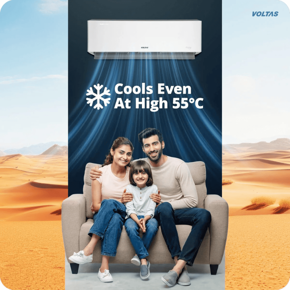 Voltas 2.0 Ton 3 star Inverter Split  Air Conditioner (Venus Luxe 2.0 Tr. 3S)