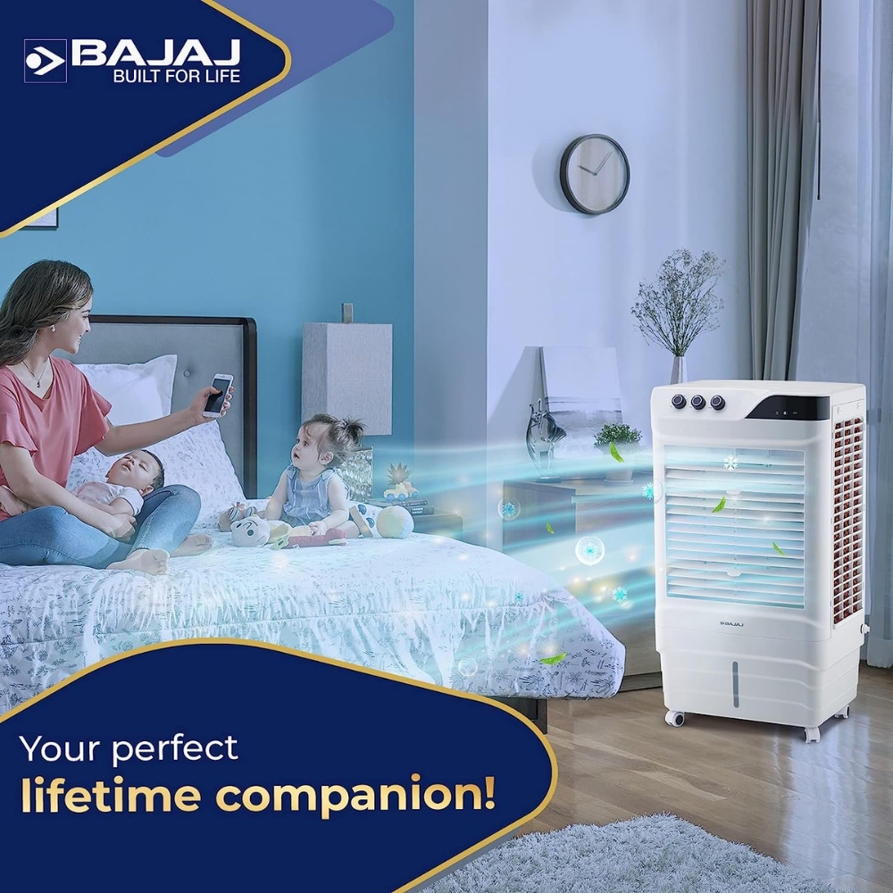 Bajaj DMH65 Neo, 65 Ltrs Portable Desert Air Cooler