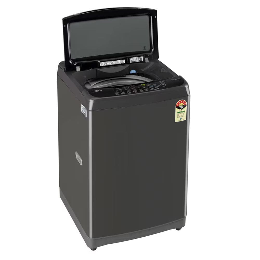 LG 12 Kg 5 Star Fully-Automatic Top Load Washing machine (T12SJMB1Z, Black)