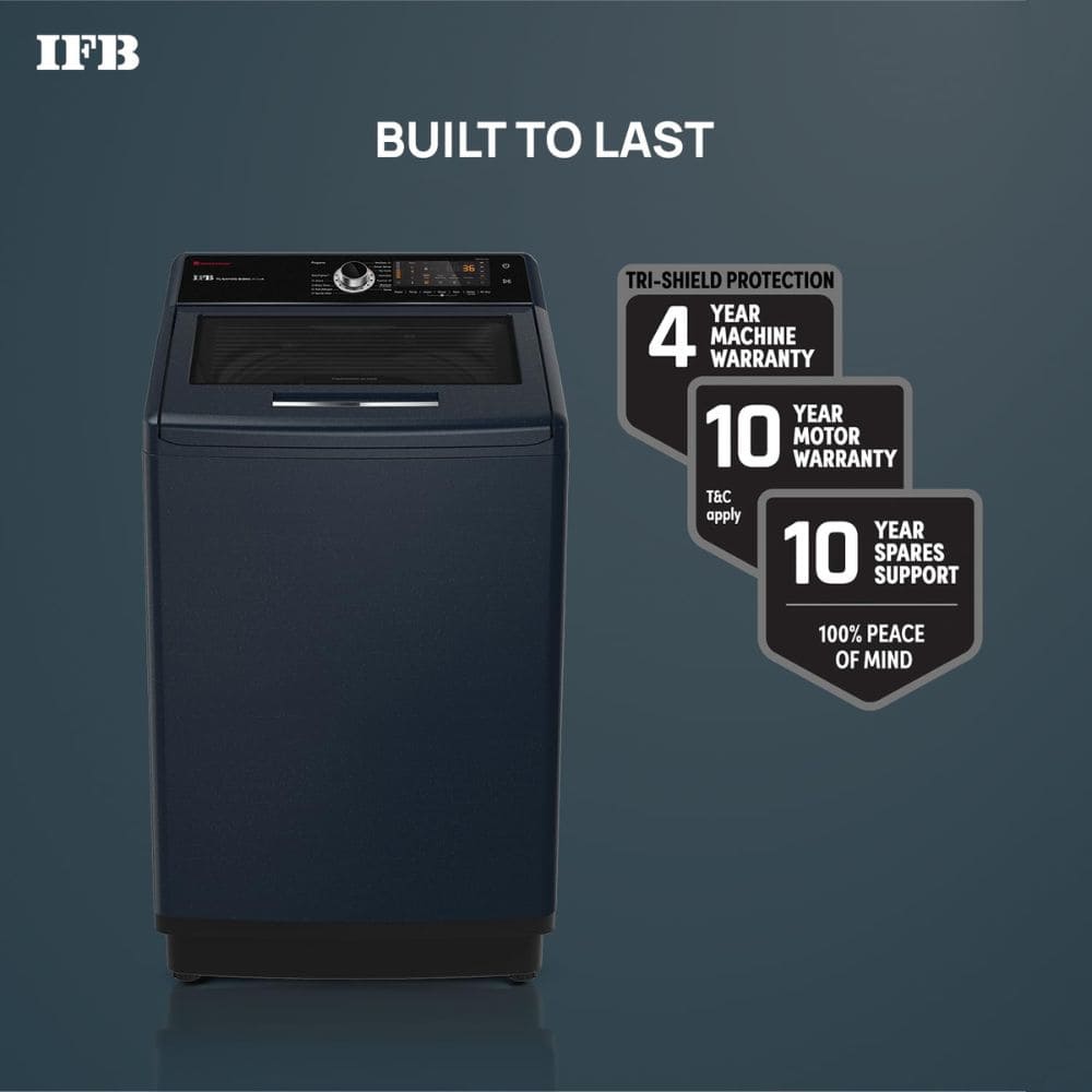 IFB 9 Kg 5 star Fully-Automatic Top Load Washing Machine (TL-S4RBS 9.0KG AQUA, Black