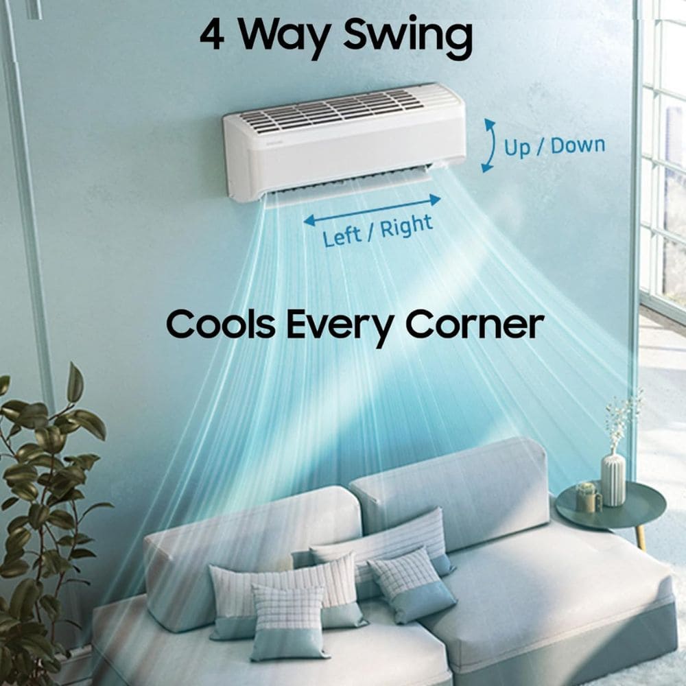 Samsung 1.5 Ton 3 star Inverter Split Air Conditioner (Bespoke AI WiFi, AR50H19D1XH)