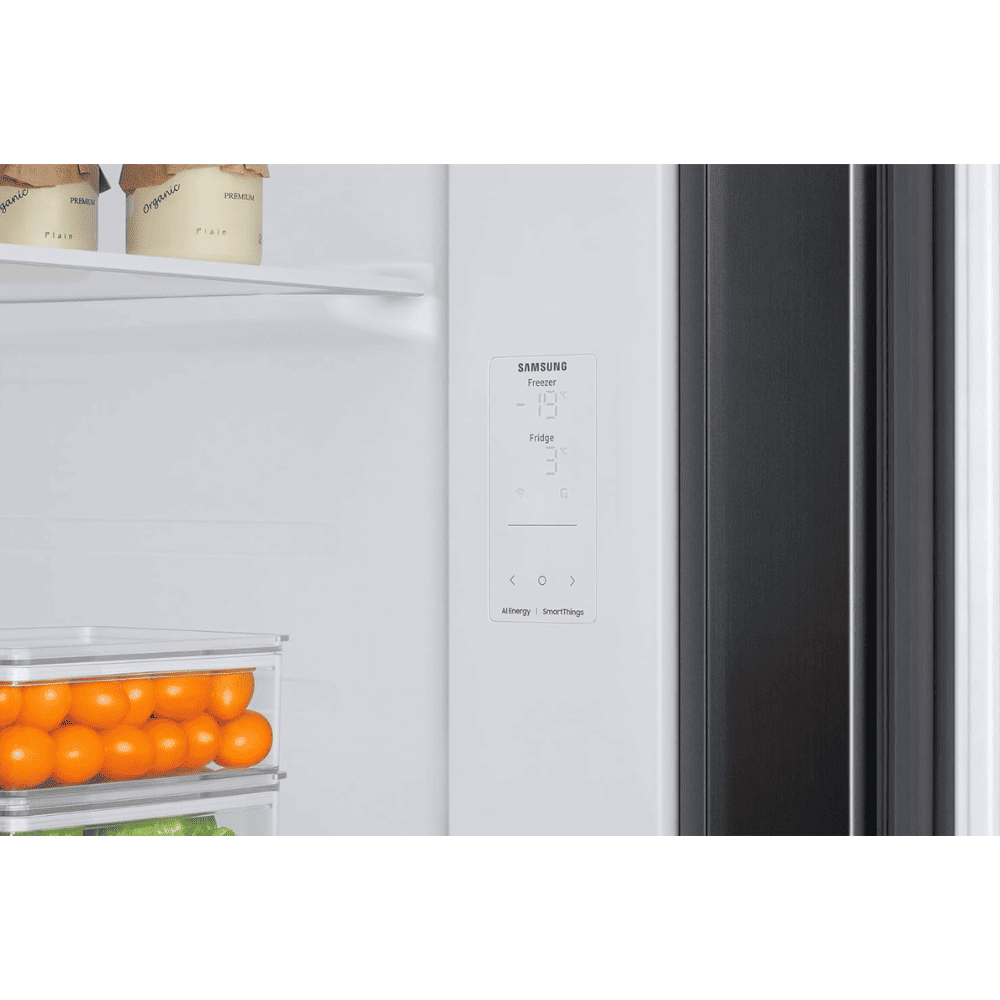 Samsung 653 Ltrs 3 Star, Inverter Frost Free, Side-by-Side Refrigerator (RS76CG8103B1)