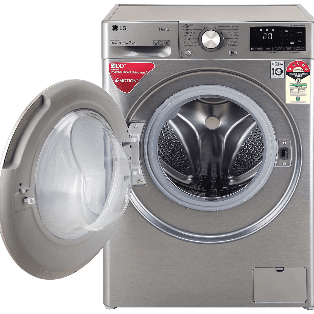 LG 7 Kg 5 Star Fully-Automatic Top Load Washing Machine (FHV1207Z2M, Silver)
