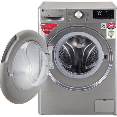 LG FHV1207Z2M, 7 Kg 5 Star Fully-Automatic Top Load Washing Machine (Silver, Smart Inverter)