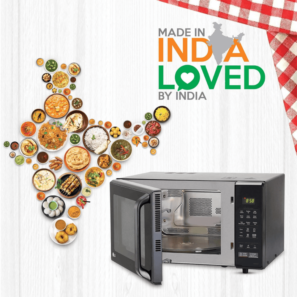 LG 28 Ltrs Convection Microwave Oven (MC2846BG,Black)