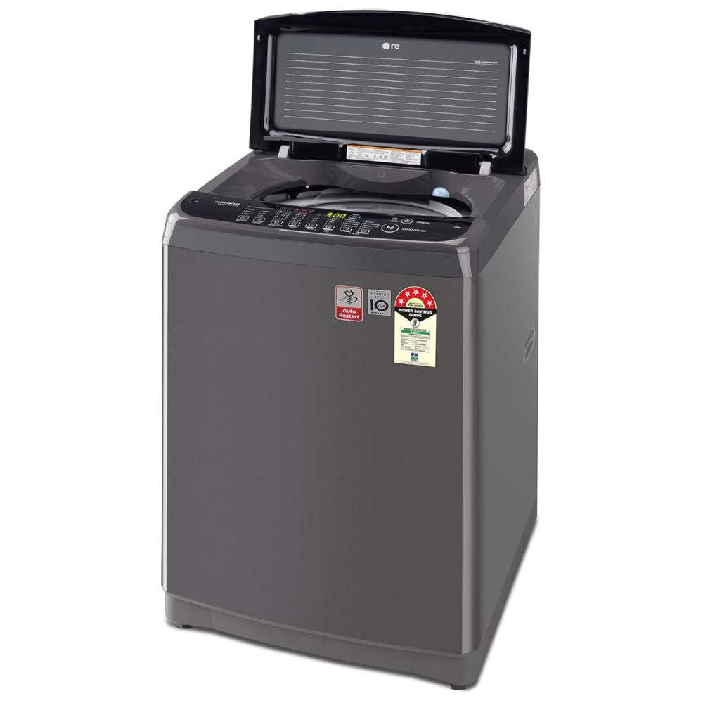 LG 9 Kg 5 Star Fully-Automatic Top Load Washing Machine (T90AJMB1Z, Middle Black)