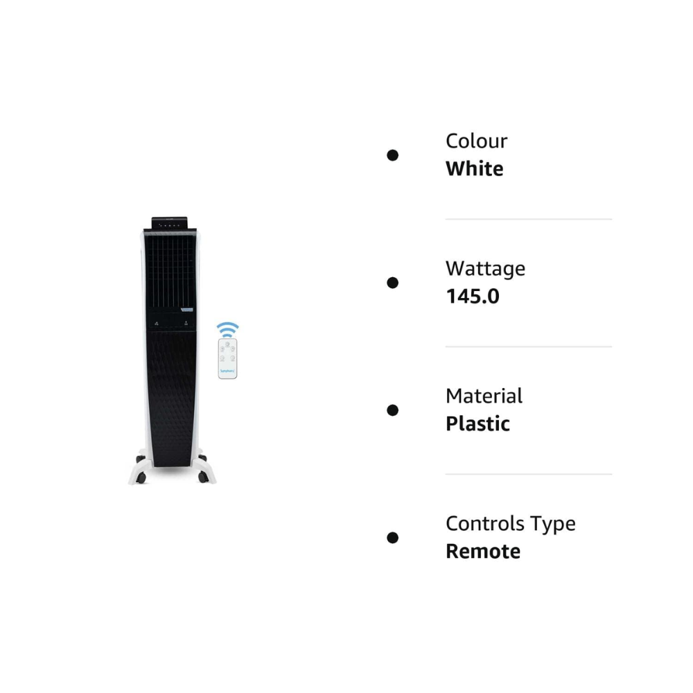 Symphony 55 Ltrs Diet 3D i+ Portable Tower Air Cooler (DIET3D55I+)