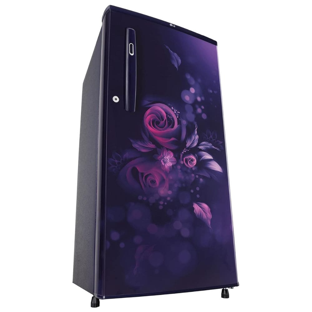 LG 190 Ltrs 3 Star Inverter Direct Cool Single Door Refrigerator (GL-B199OBEC, Blue Euphoria)