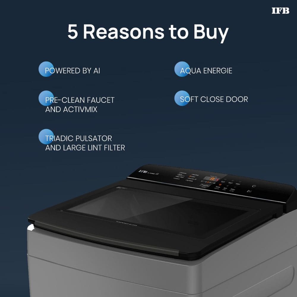 IFB 7 Kg 5 star Fully-Automatic Top Load Washing Machine (TL701MG1 Grey)