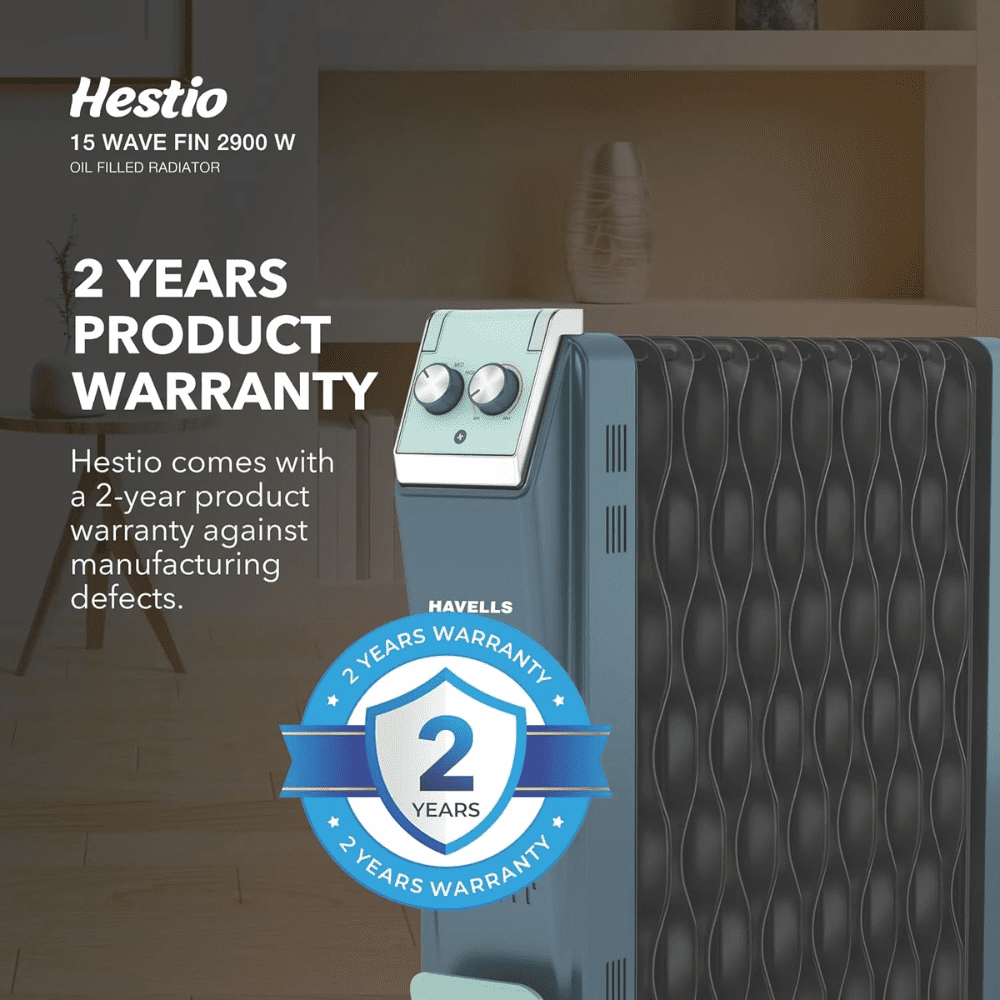 Havells 15 Wave Fins, 2900 Watts Oil Filled Radiators, Room Heater (GHROFCTN290, Hestio Ofr15)