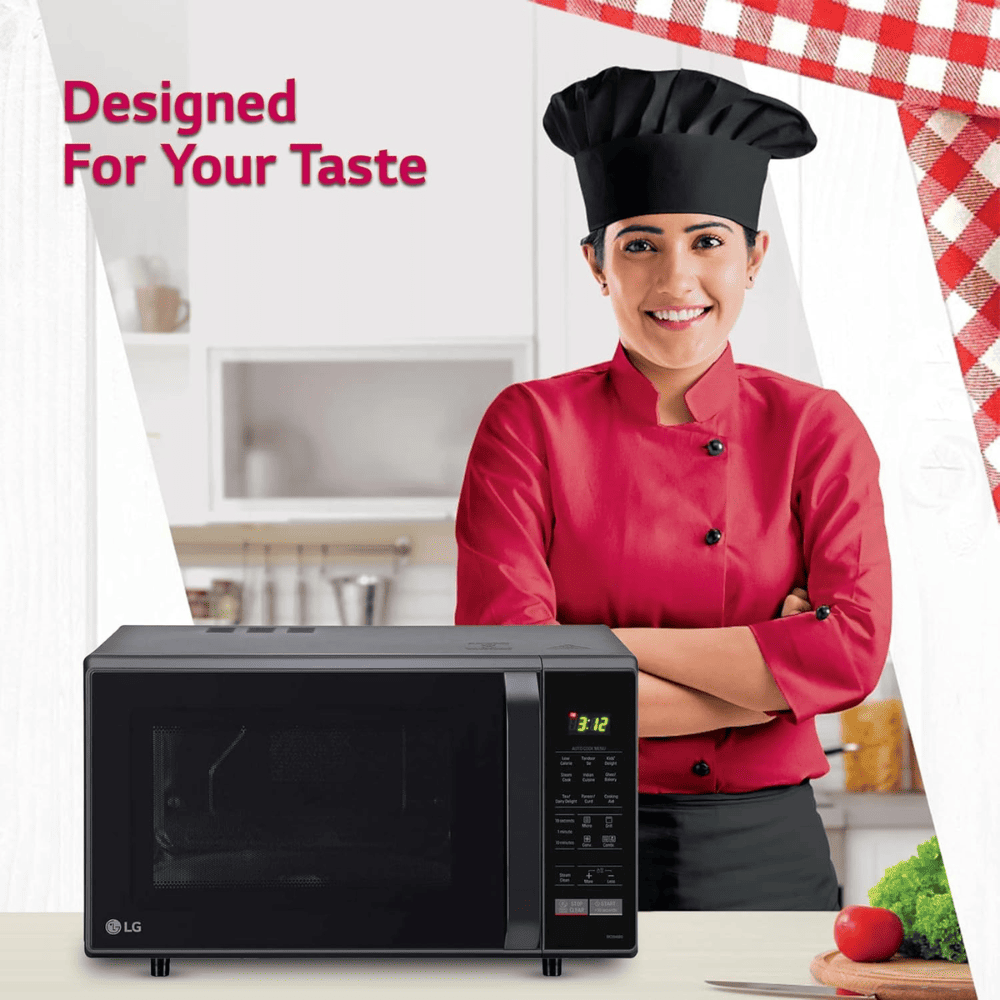 LG 28 Ltrs Convection Microwave Oven (MC2846BG,Black)