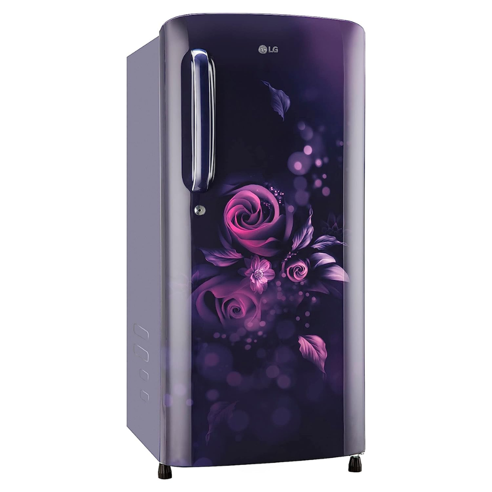LG 185 Ltrs 3 Star Inverter Direct Cool Single Door Refrigerator (GL-B201ABED, Blue Euphoria)