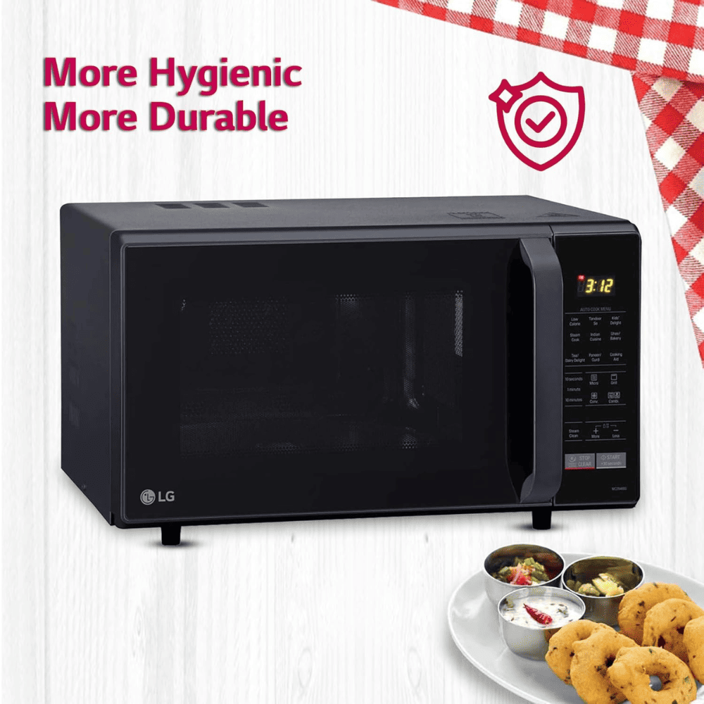 LG 28 Ltrs Convection Microwave Oven (MC2846BG,Black)