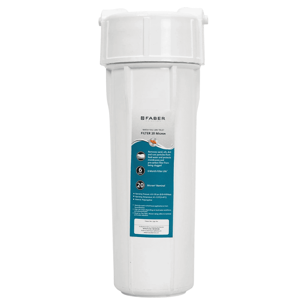 Faber FWP Health Guard, 6 Ltrs Storage, RO + UV + MAT + Vitamin C Water Purifier, White