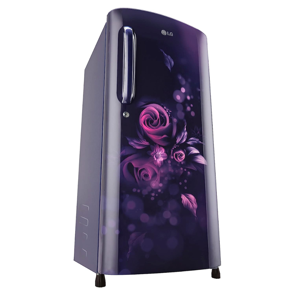 LG 185 Ltrs 3 Star Inverter Direct Cool Single Door Refrigerator (GL-B201ABED, Blue Euphoria)