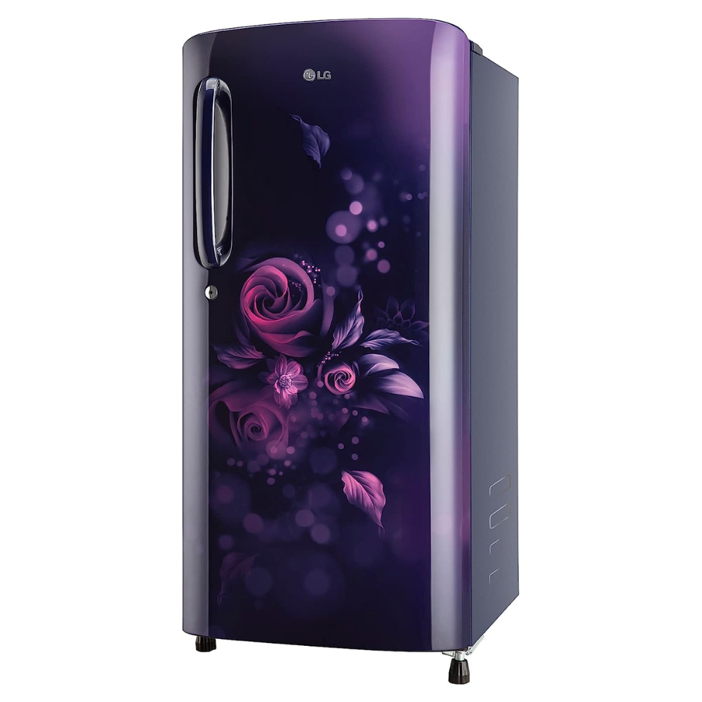LG 185 Ltrs 3 Star Inverter Direct Cool Single Door Refrigerator (GL-B201ABED, Blue Euphoria)