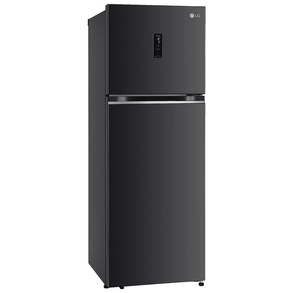 LG 360 Ltrs 3 Star Smart Wi-Fi +Inverter Frost Free Double Door Refrigerator (GL-T382VESX, Ebony Sheen)