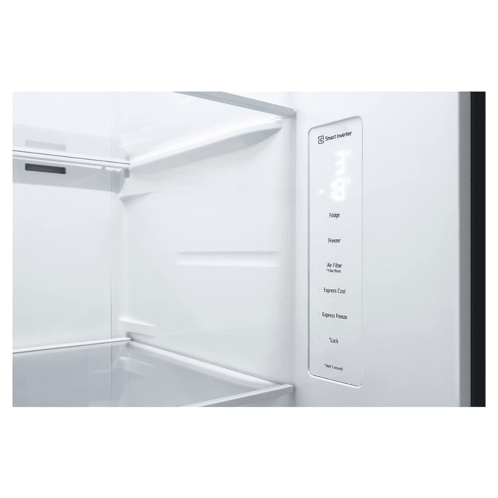 LG 694 Ltrs 5 Star Smart Frost Free Side by Side Refrigerator (GC-B257SLUV, Platinum Silver)
