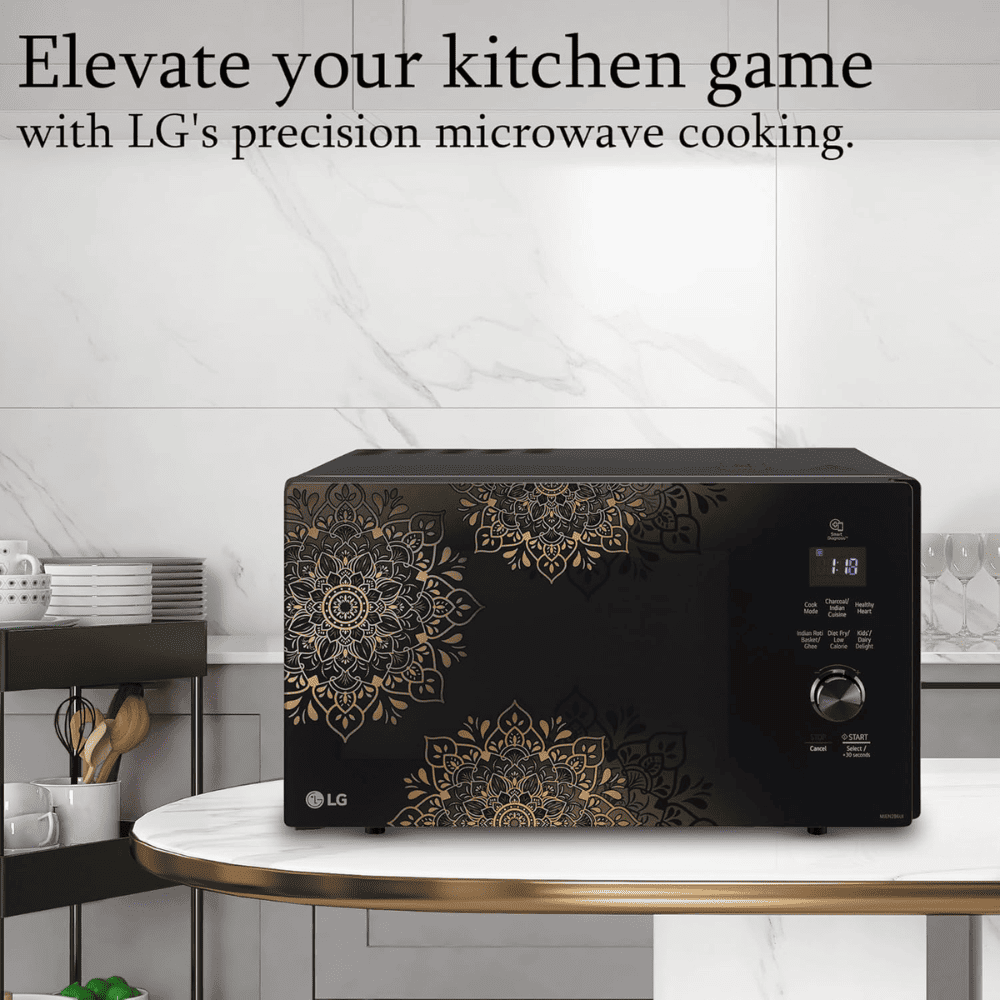 LG 28 Ltrs Charcoal Convection Microwave Oven (MJEN286UH,Black)