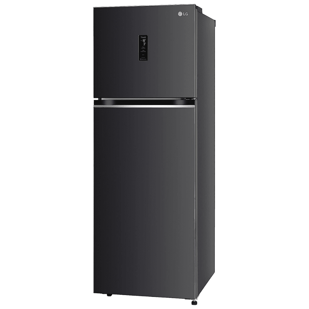 LG 360 Ltrs 3 Star Smart Wi-Fi +Inverter Frost Free Double Door Refrigerator (GL-T382VESX, Ebony Sheen)