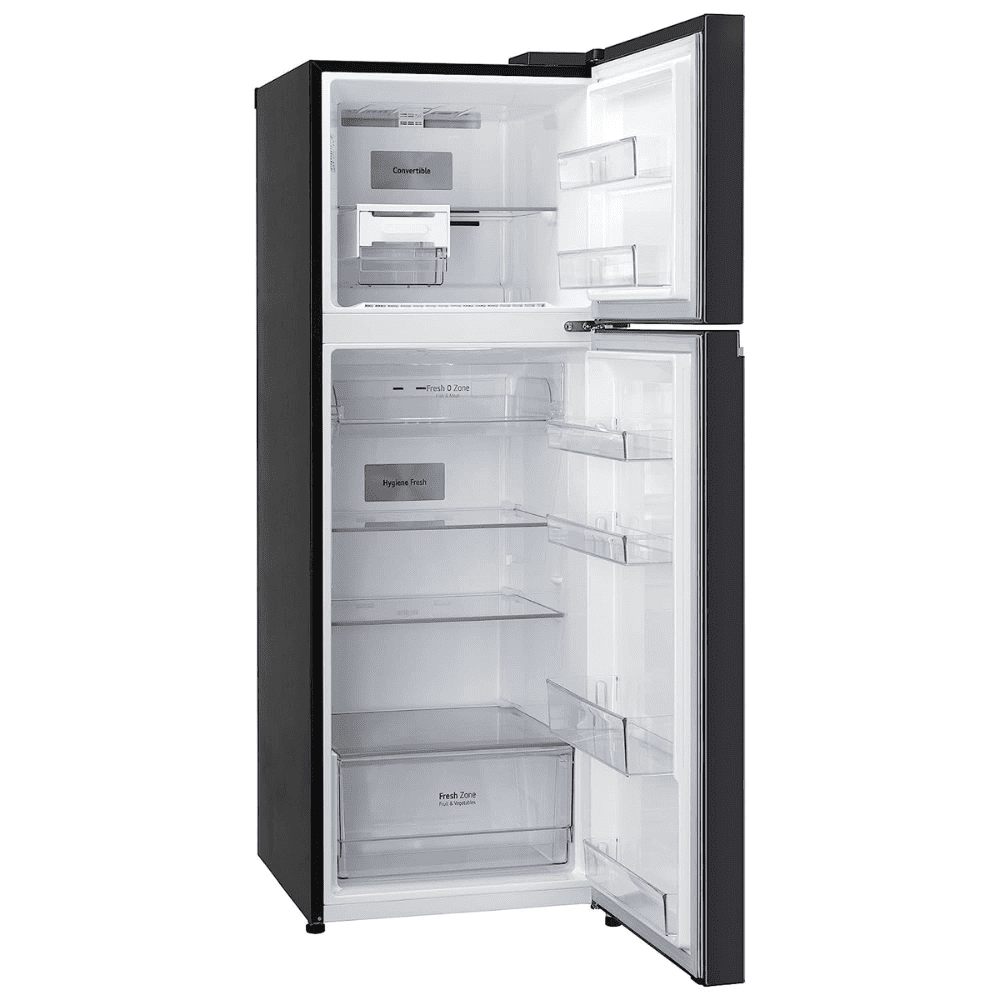 LG 360 Ltrs 3 Star Smart Wi-Fi +Inverter Frost Free Double Door Refrigerator (GL-T382VESX, Ebony Sheen)