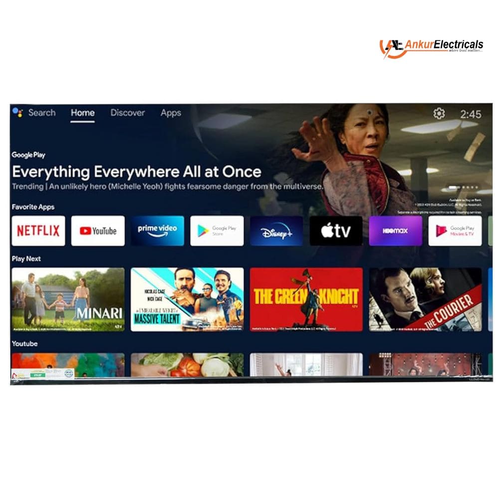 Lloyd 55MS850G, 55 Inches 4K Ultra HD Smart LED TV, Black
