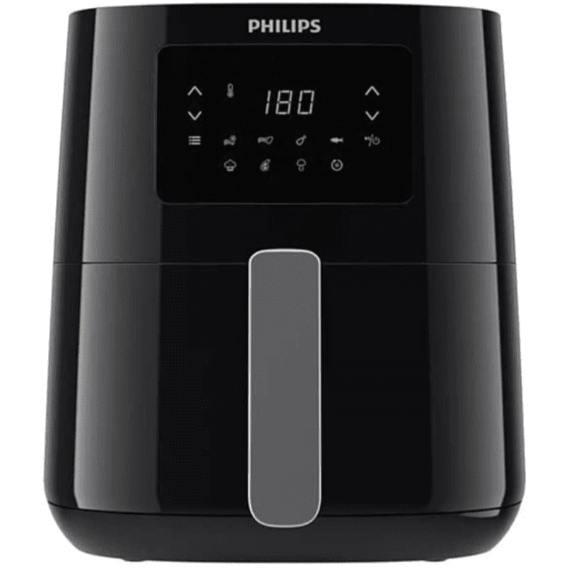 Philips HD9252/70, Essential Air Fryer with Rapid Air Technology, Black