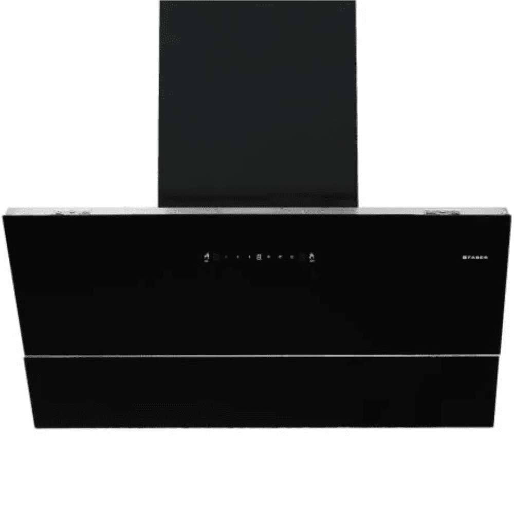 Faber APEX FL HC SC BK, 90 cm 1500 m3/hr Heat Auto Clean Electric Kitchen Chimney (Black)
