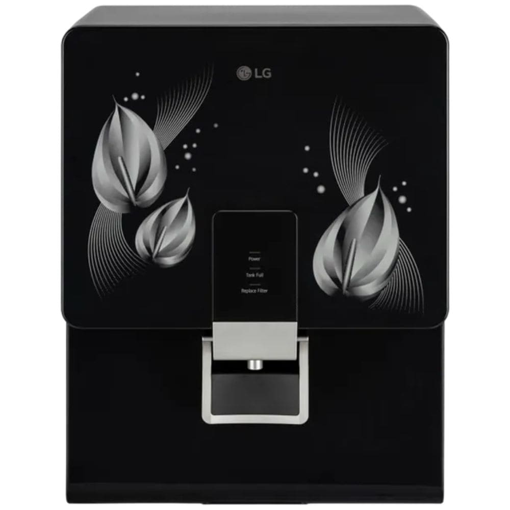 LG WW146RPLB, 8 Litres RO+ Stainless Steel Tank Wall Mountable Water Purifier, Premium Black