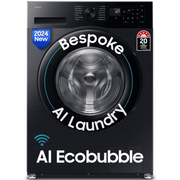 Samsung 12 Kg 5 Star Fully-Automatic Front Load Washing machine (WW12DG5B24AB,Black)