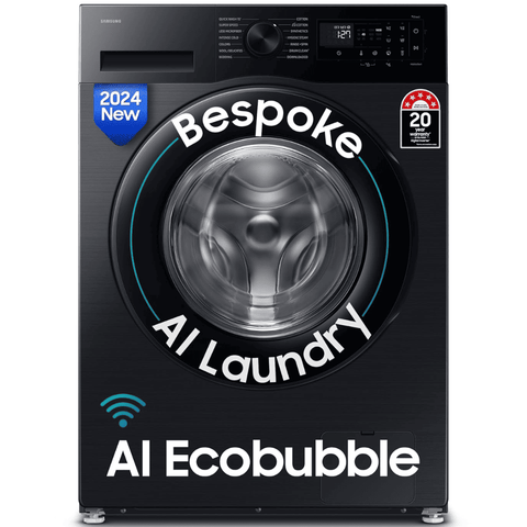 Samsung 12 Kg 5 Star Fully-Automatic Front Load Washing machine (WW12DG5B24AB,Black)