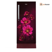 Haier 215 Ltrs, Direct Cool Single Door Refrigerator with Base Drawer 3 Star Red Xsenia, HRD 2353PRXA P