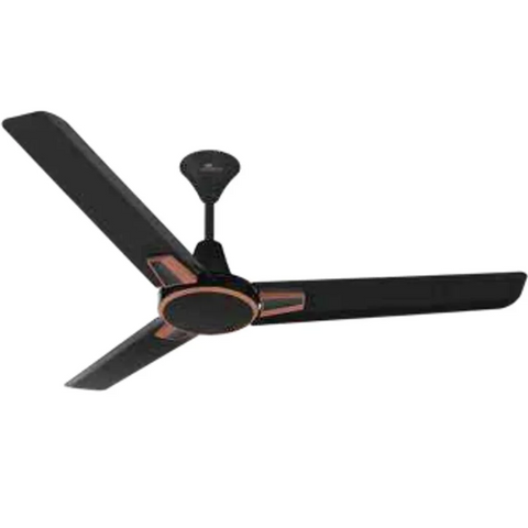 Luminous Gravito, 1200mm 3 Blads Designer Ceiling Fans for Home Office (Matt Black)