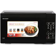 Sharp 20 Ltrs Solo Convection Microwave Oven, Digital Display (R-220KN-K 20LTR,Black)