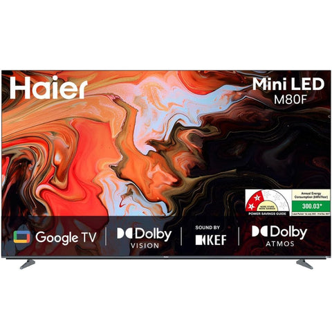 Haier H65M80FUX, 65 Inches 4K Ultra HD Smart LED TV, Black
