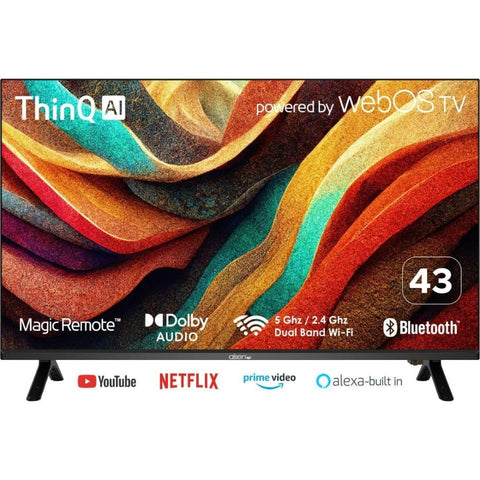 Aisen A43UDS966, 43 Inches Full HD Smart LED TV, Black