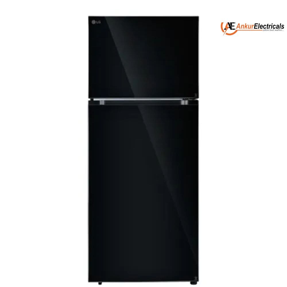 LG 398 Ltrs, 2 Star Wi Fi Double Door Refrigerator (GLT4026SNBM, Black Mirror)