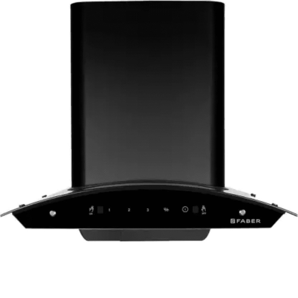 Faber HOOD SUNNY HC SC BK, 60 cm 1200 m3/hr Auto Clean Wall Mounted Kitchen Chimney (Black)