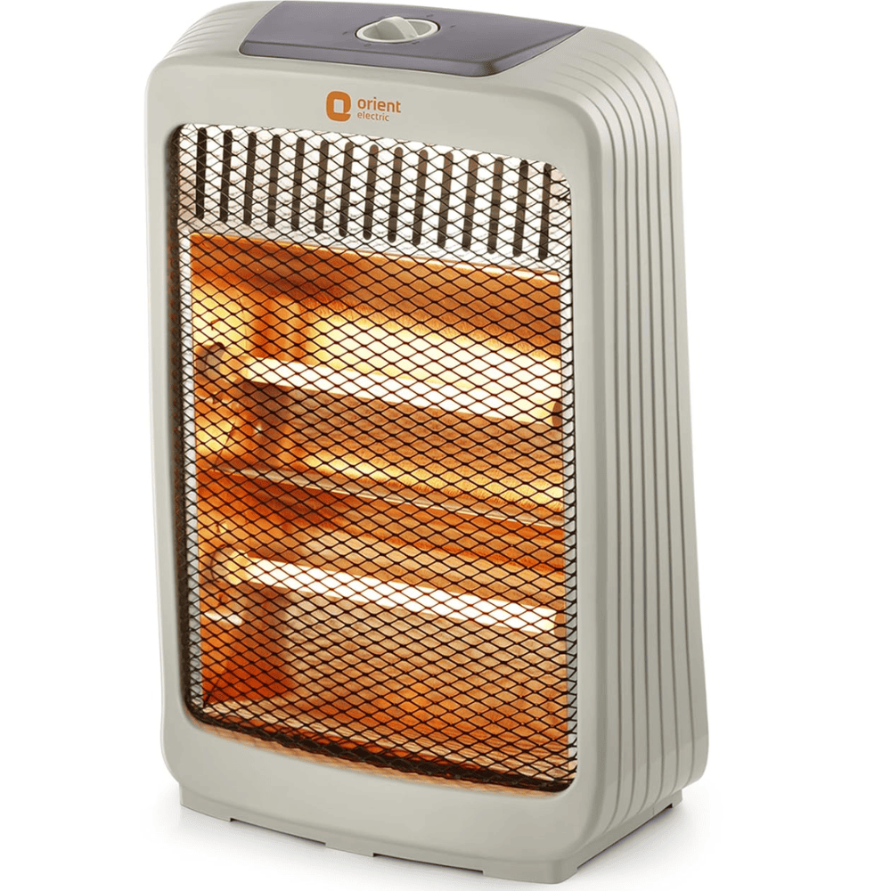 Orient Electric 800 Watts Stark Quartz Room Heater (QH800ASR, White)