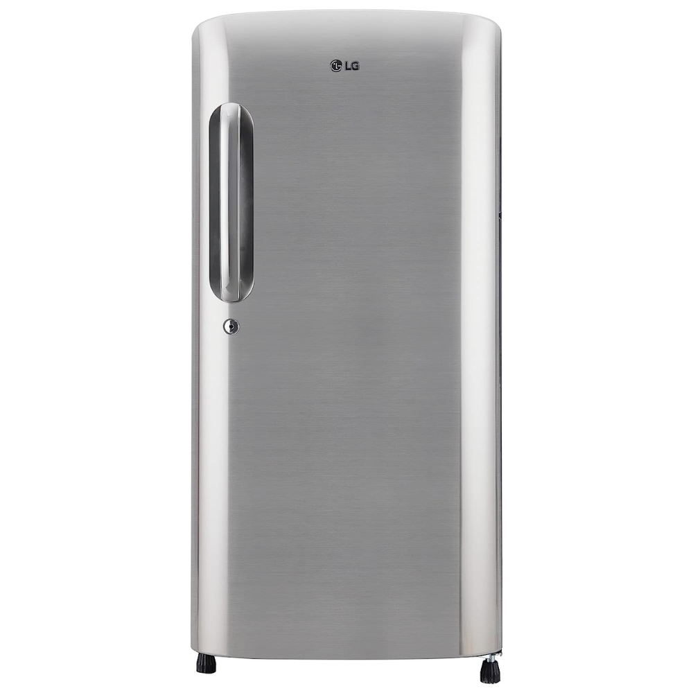 LG 185 Ltrs 3 Star Inverter Direct Cool Single Door Refrigerator (GL-B201APZD, Shiny Steel)