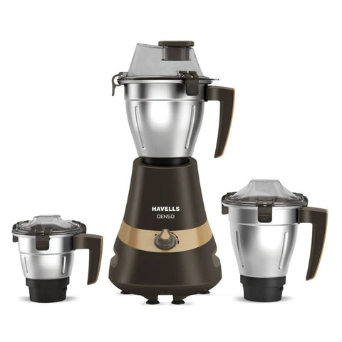 Havells MG DENSO, 900 Watt 3 Jars Mixer Grinder (Black & Gold)