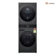 LG 13 Kg 5 Star Front Load Dual Inverter with 10kg Washer Dryer (FWT1310PB, Platinum Black)